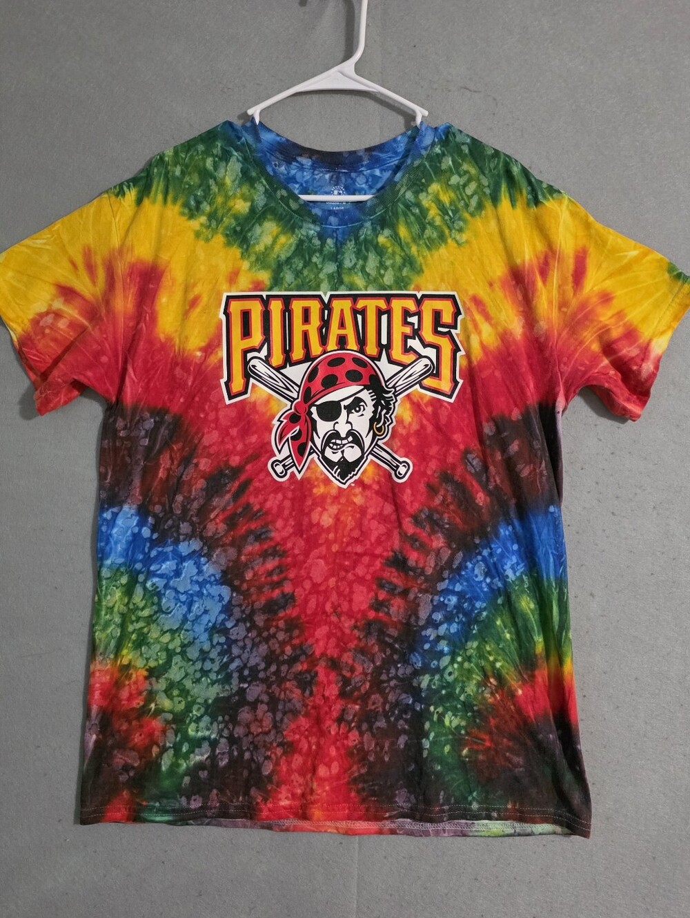 MLB Genuine Merchandise Mens Pittsburgh Pirates Tie Dye T Shirt Size Large